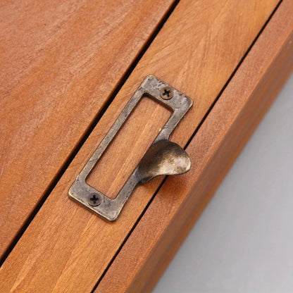 Vintage Wooden Desktop Storage Box | Multipurpose Drawer Organizer