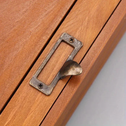 Vintage Wooden Desktop Storage Box | Multipurpose Drawer Organizer