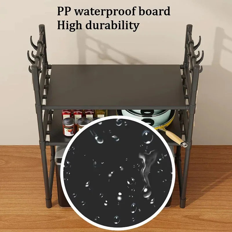 Expandable Microwave Stand - Heavy Duty Over Microwave Shelf 2/3 Tier
