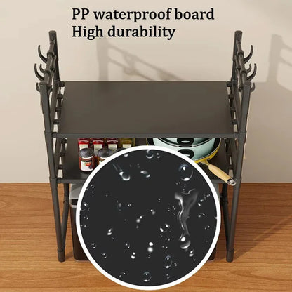 Expandable Microwave Stand - Heavy Duty Over Microwave Shelf 2/3 Tier