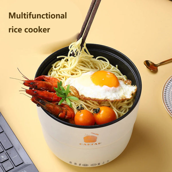 1.8L Mini Rice Cooker Electric Cooking Pot 450W Portable Non-Stick Smart Cooker for Rice, Soup & Hot Pot
