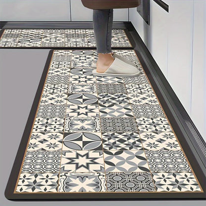 Waterproof Kitchen Rug Non-Slip Oil-Resistant Floor Mat | Absorbent Door & Bathroom Carpet