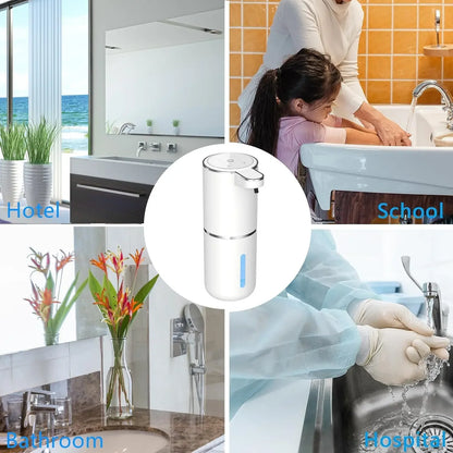 Automatic Touchless USB Rechargeable Soap Dispenser, Touchless Foaming Soap Dispenser 400ml