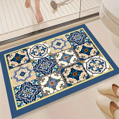 Waterproof Kitchen Rug Non-Slip Oil-Resistant Floor Mat | Absorbent Door & Bathroom Carpet