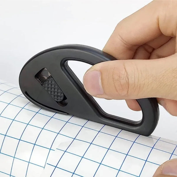 PVC Gift Wrap Cutter – Manual Wrapping Paper & Vinyl Film Cutter with Hidden Blade