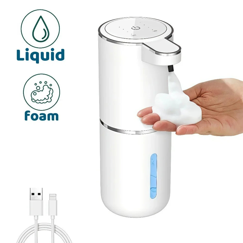 Automatic Touchless USB Rechargeable Soap Dispenser, Touchless Foaming Soap Dispenser 400ml