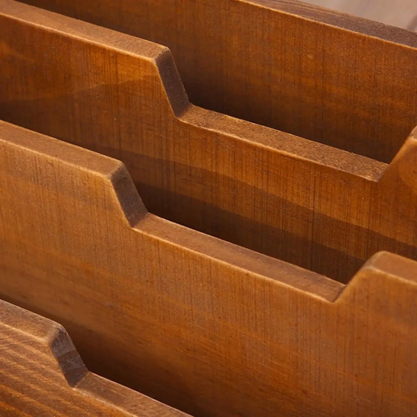 Vintage Wooden Desktop Storage Box | Multipurpose Drawer Organizer