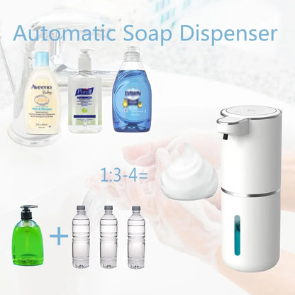 Automatic Touchless USB Rechargeable Soap Dispenser, Touchless Foaming Soap Dispenser 400ml