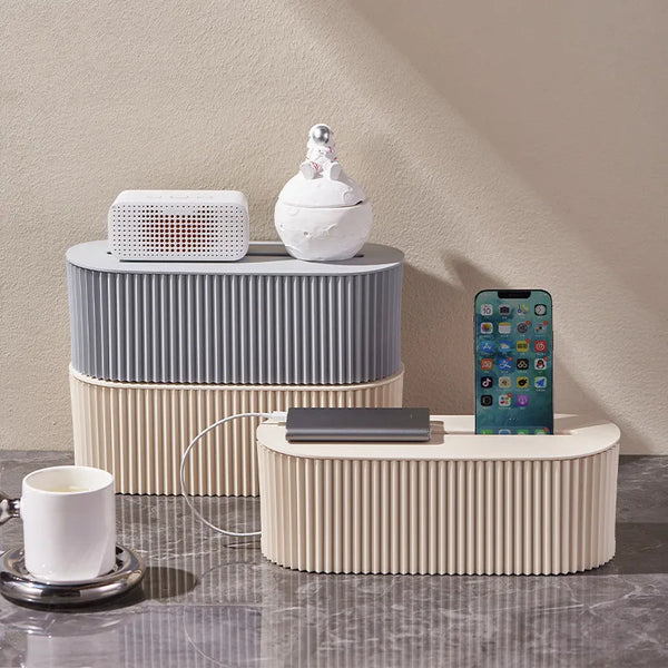 Nordic Plug Board Cable Organizer Storage Box