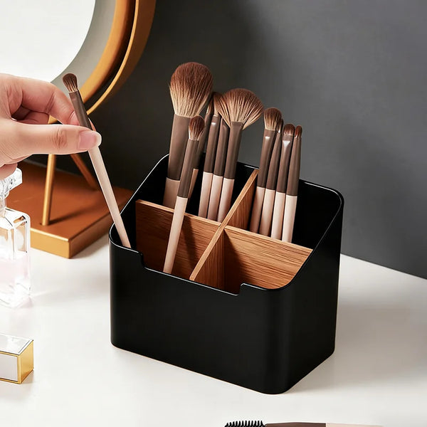 Remote Control Holder, Remote Caddy, TV Remote Organizer Table Desktop, Storage Box for Makeup Brushes, Office Supplies