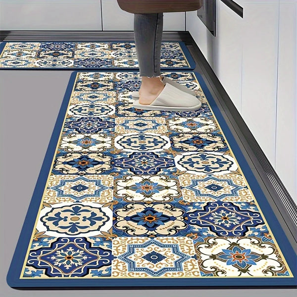 Waterproof Kitchen Rug Non-Slip Oil-Resistant Floor Mat | Absorbent Door & Bathroom Carpet